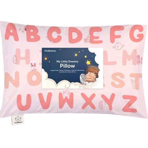 Toddler Pillow with Pillowcase - 13x18 My Little Dreamy Pillow, Organic Cotto... - Picture 1 of 9